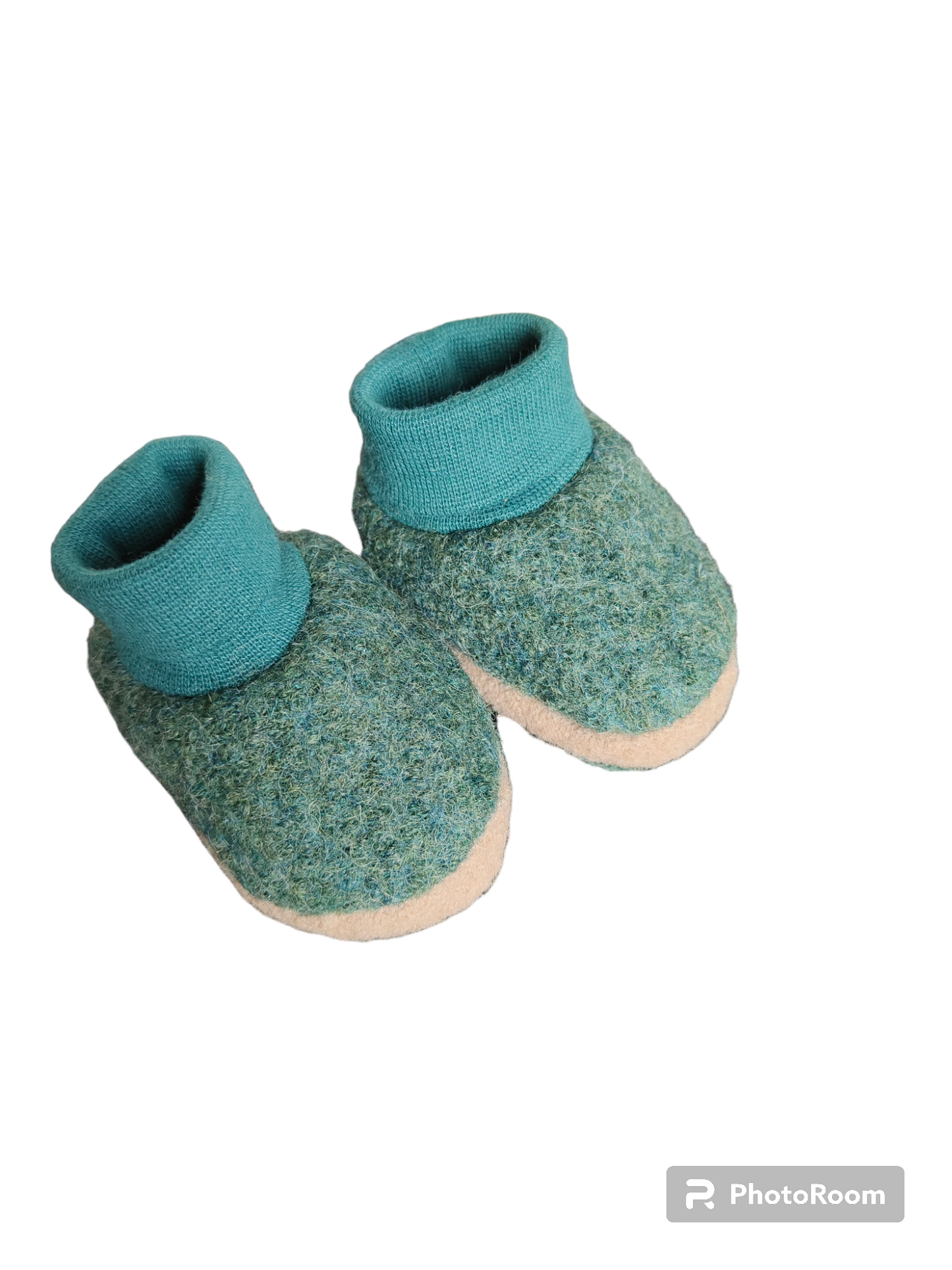 Babyboots - Tannengrün/Beige