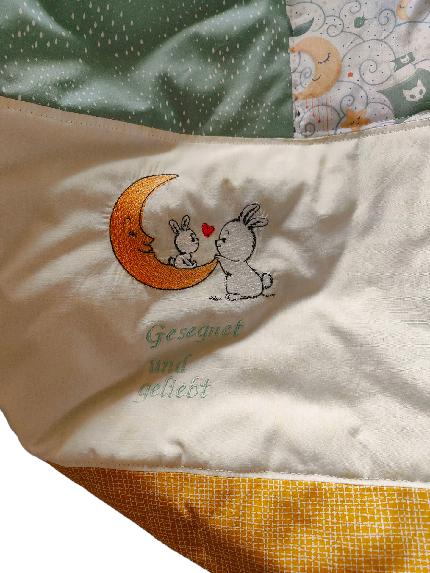 Babykrabbeldecke/ Gesegnet und geliebt/Häschen