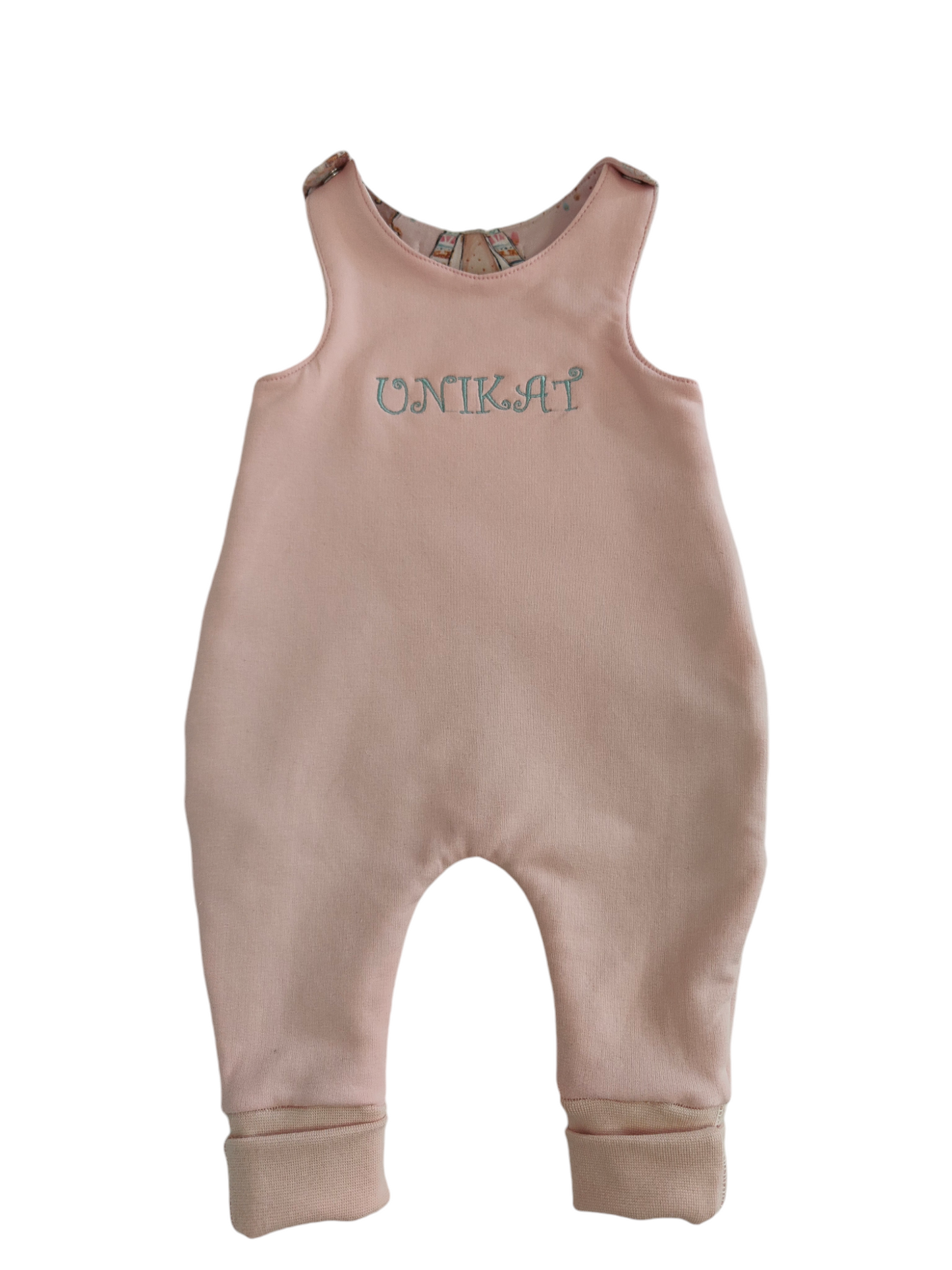 Babystrampler -Bohotiere/Rosa/Unikat