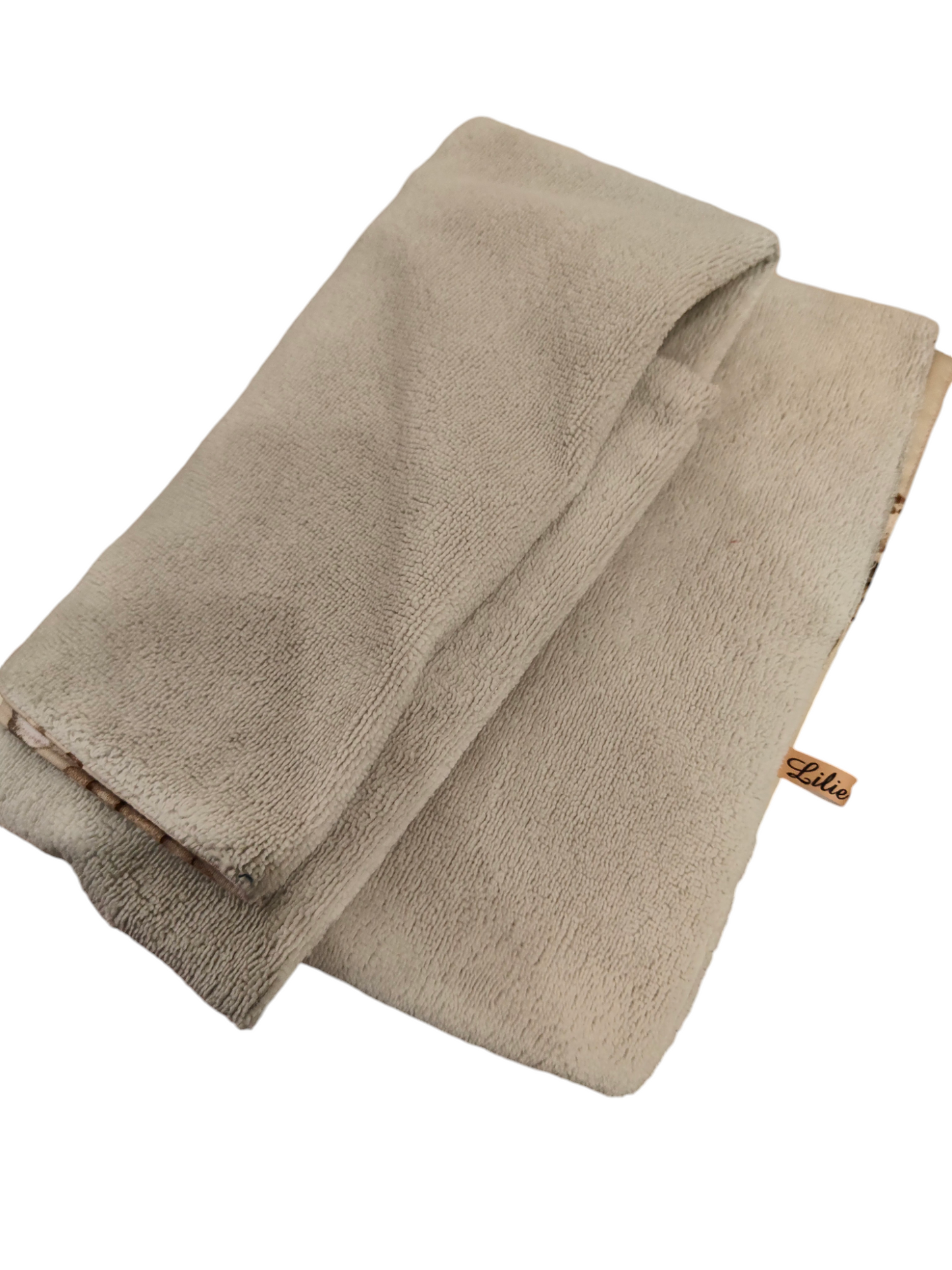 Babydecke aus Bambusfrottee/Giraffenbaby