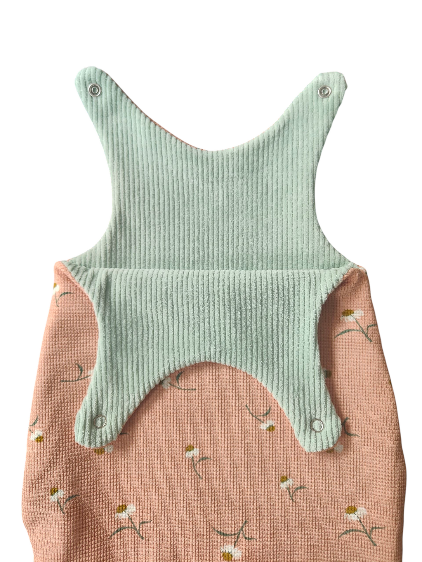 Babywendestrampler -Gänseblümchen/lachsfarbe/mintgrün