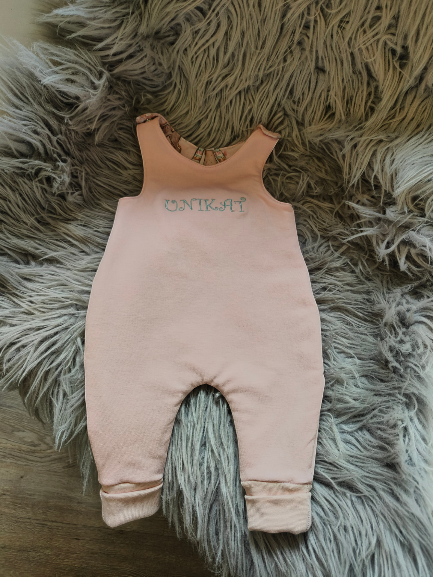 Babystrampler -Bohotiere/Rosa/Unikat