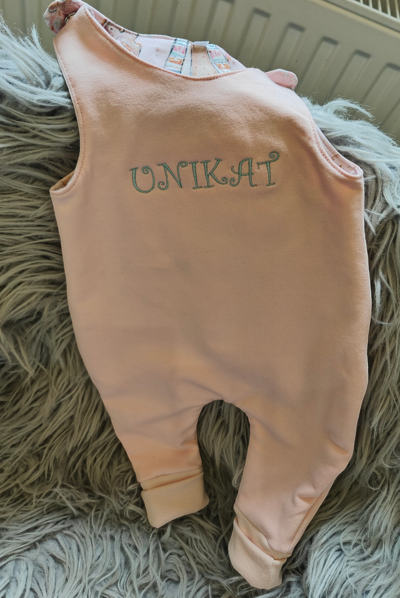 Babystrampler -Bohotiere/Rosa/Unikat