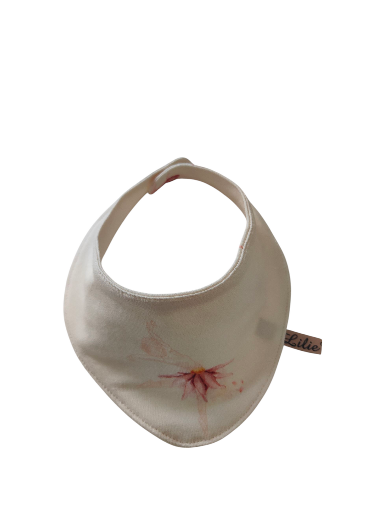 Babymütze mit Halstuch aus Biobaumwolljersey /Blumenfee/Zartrosa