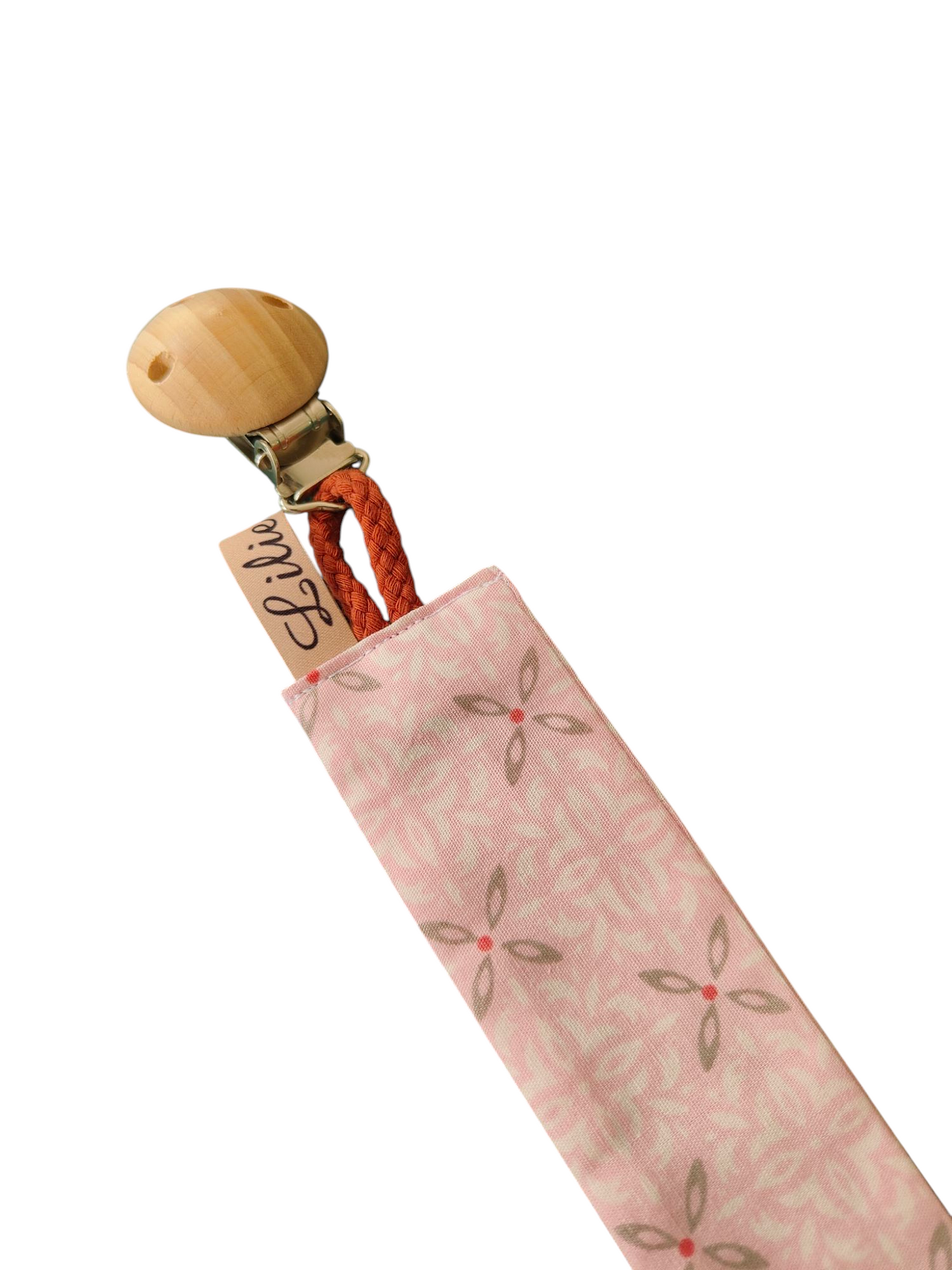Schnullerband/Rauten/Rosa