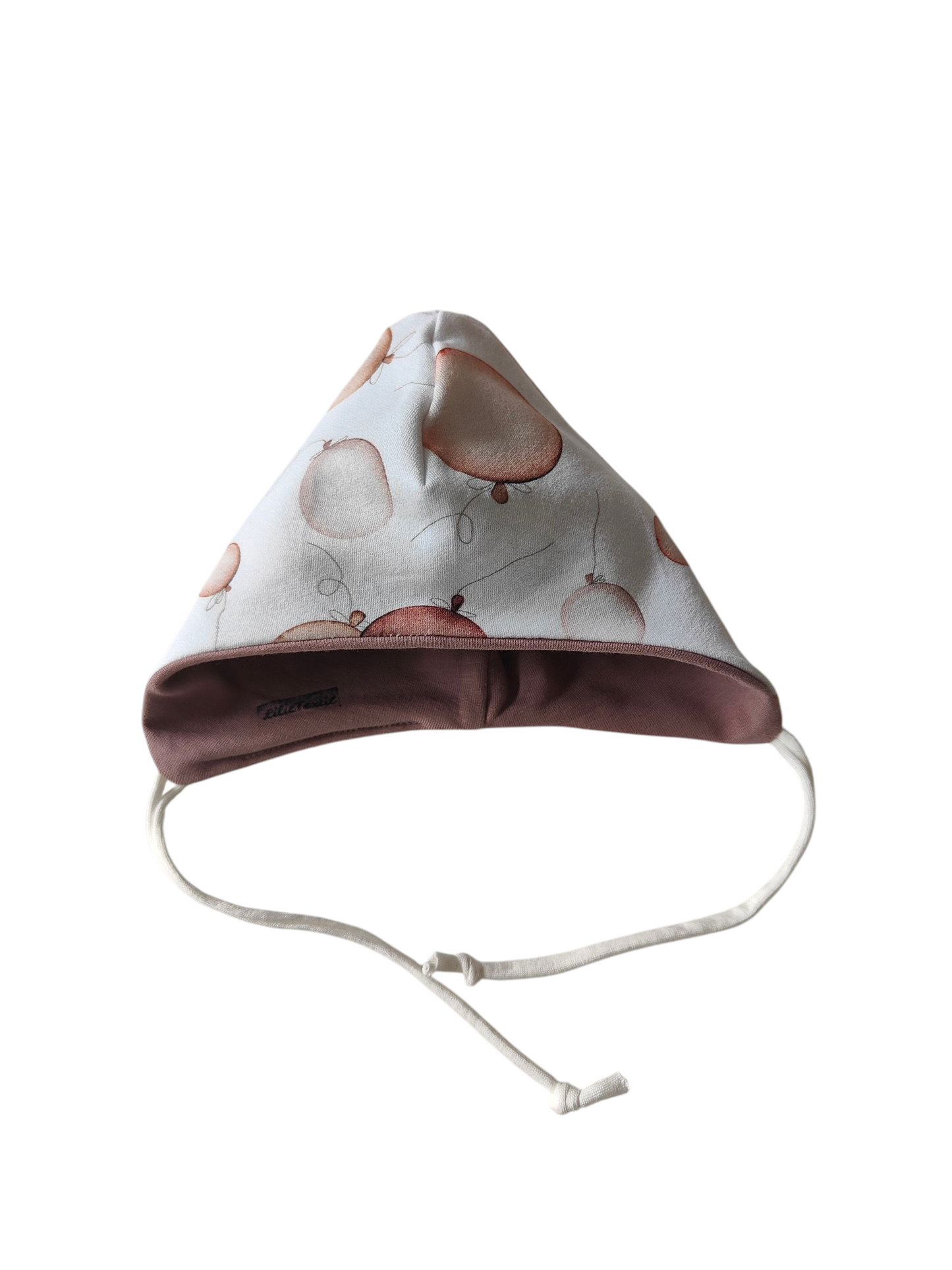 Babystrampler mit Fliegermütze-Luftballons/weiß/rosé