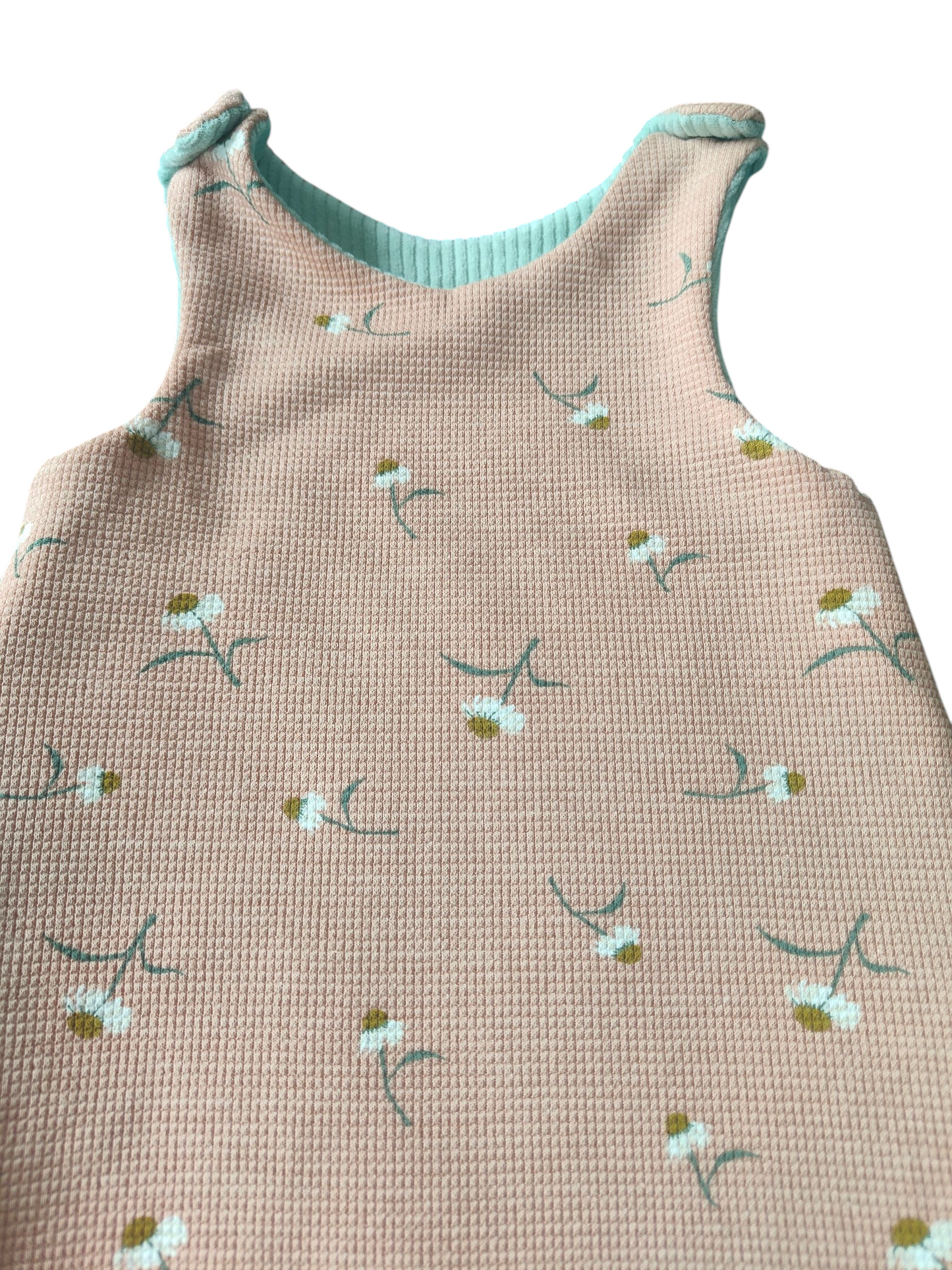Babywendestrampler -Gänseblümchen/lachsfarbe/mintgrün