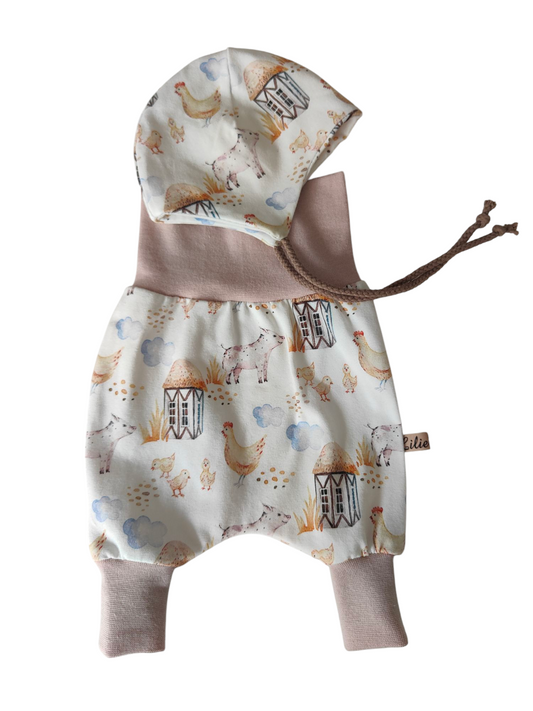 Frühchen Babyset - Farmtiere/Rosé