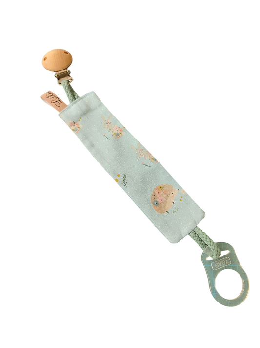 Schnullerband/Igelchen/Babyblau