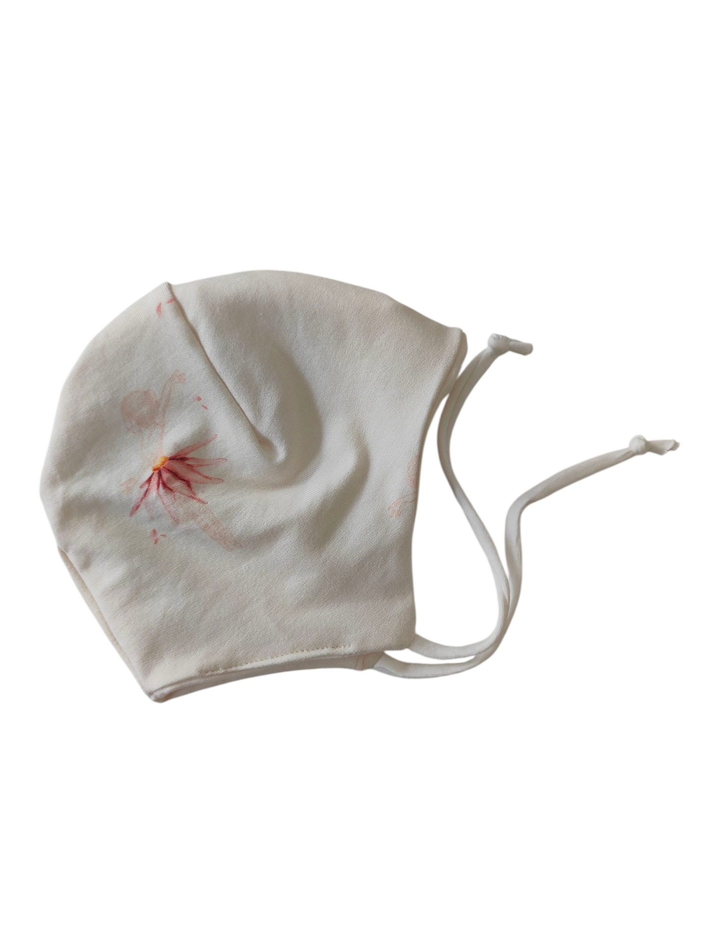 Babymütze aus Biobaumwolljersey /Blumenfee/Zartrosa