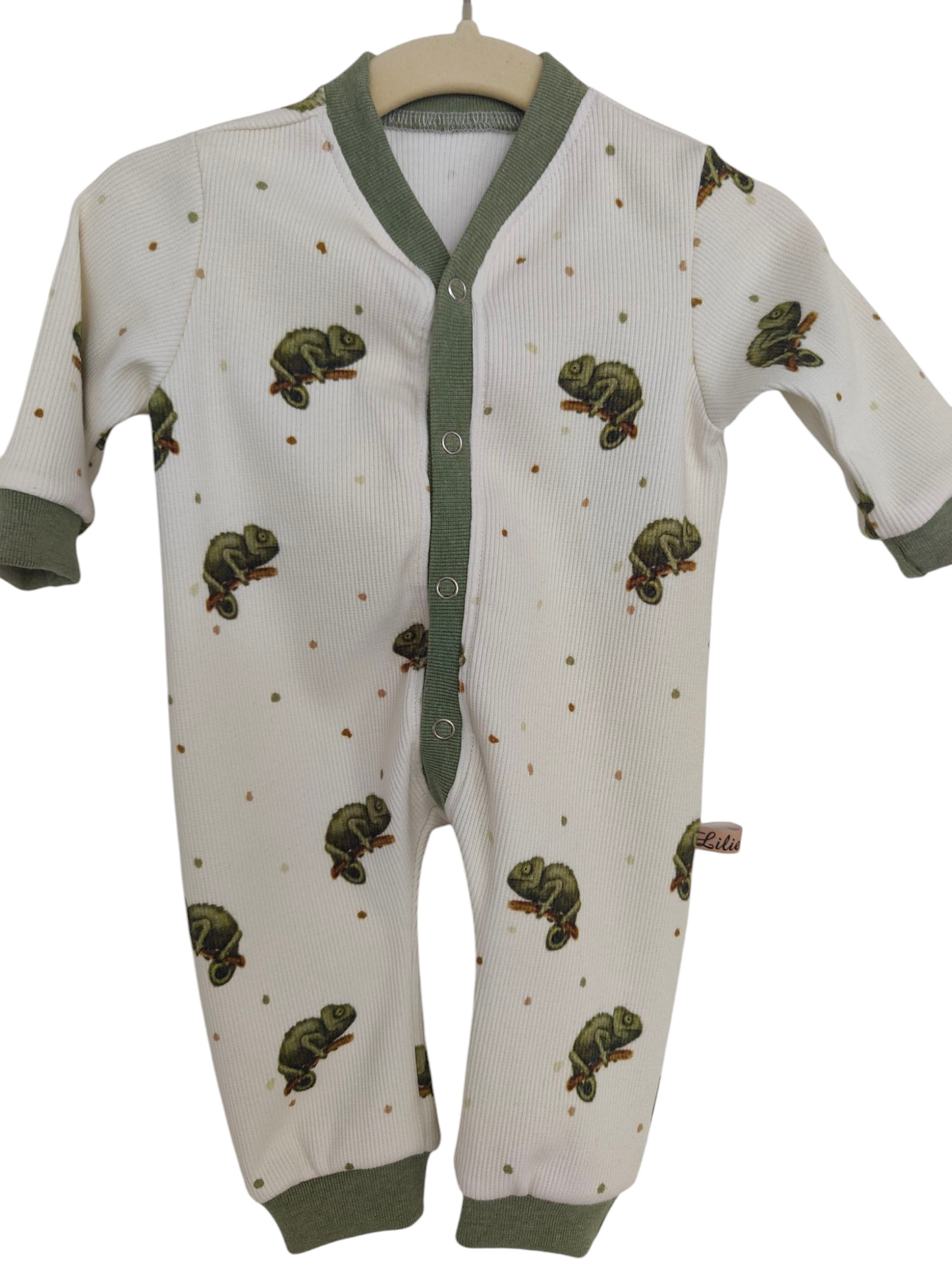 Overall aus Biobaumwollrippjersey-Cameleon