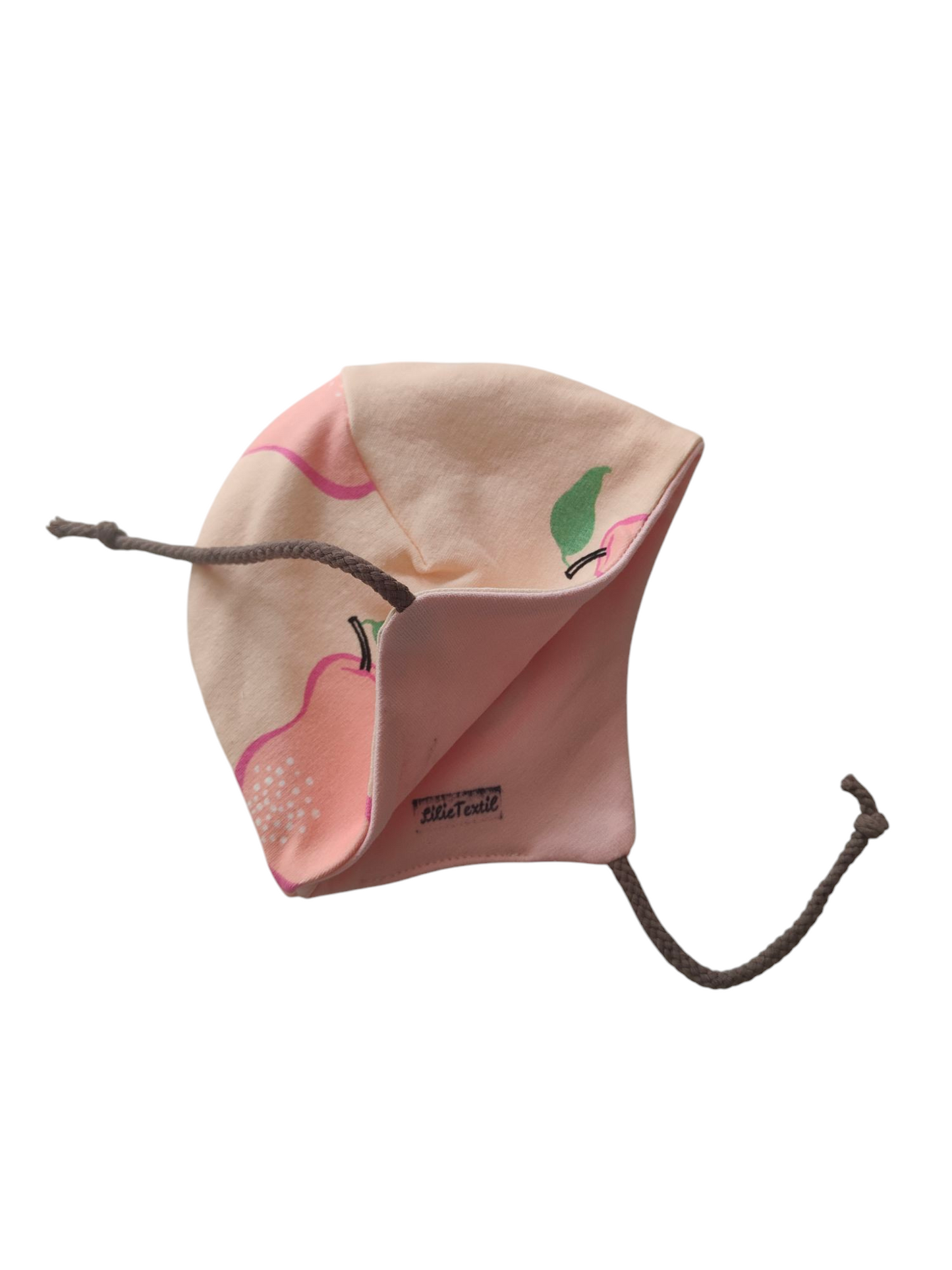 Babywendemütze aus Baumwollsweat /Pinke Birne/Rosa