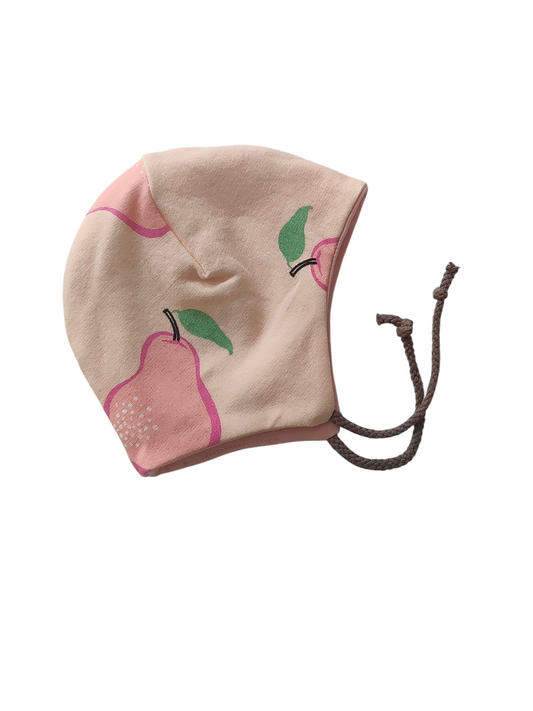 Babywendemütze aus Baumwollsweat /Pinke Birne/Rosa